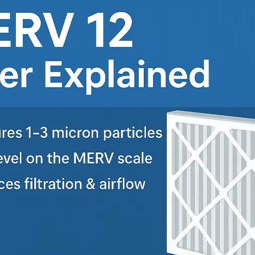 MERV 12 Filter Explained: Efficiency, Particle Range &amp; HVAC Use