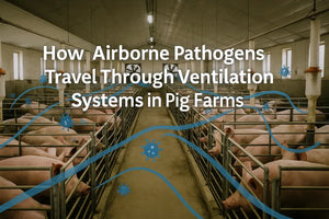 How Airborne Pathogens Travel Through Ventilation Systems in Pig Farms